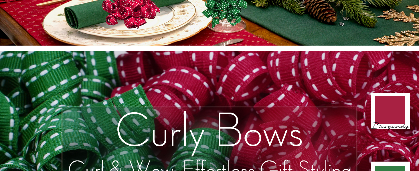 christmas bows for gift wrapping curly bows
