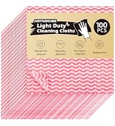 JINYUDOME Disposable Dish Cloths,100Pcs, Reusable Kitchen Cleaning Cloths Dish Cloth 11.8X11.8 in...