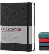 TSFPapier Lined Journal Notebook for Women Men 216 Pages A5 Hardcover Journals for Writing Daily ...