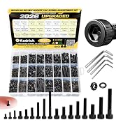 Kadrick M2 M3 M4 M5 Metric Screws Kit 1830PCS, Optimized Assortment with More Screws & Fewer Wash...