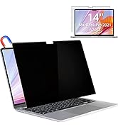 IPROKKO MacBook Pro 14 Inch Privacy Screen, Magnetic Privacy Screen Filter Compatible with Apple ...