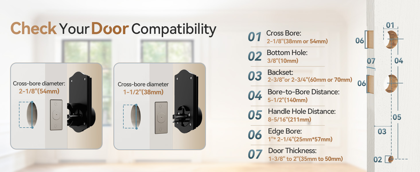 front door lock set keyless entry