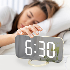 alarm clock with big snooze button
