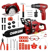 Vextronic Kids Tool Set 36 PCS with Toy Chainsaw Electronic Toy Drill with Sound and Light, Prete...
