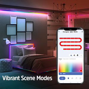 Energizer Smart Indoor 25 Foot RGB+IC LED Light Strip