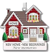 Zerobe 2025 Metal Red Housewarming Ornament - Unique New Homeowner Gift, First Home Keepsake, Chr...