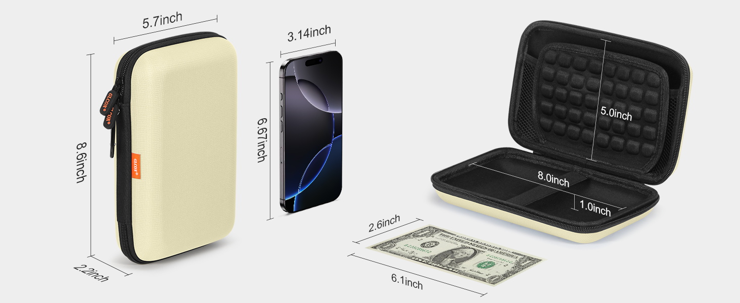 beige large case