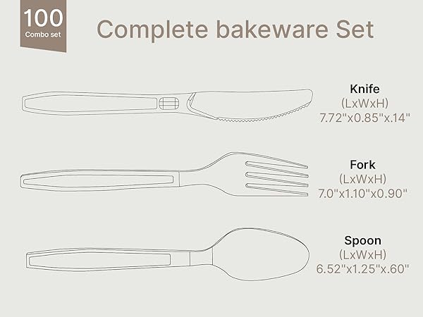 Heavy Duty Plastic Silverware
