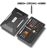 74 in 1 Ratchet Screwdriver Set, Magnetic Ratchet Screwdriver, 71 S2 Bits | 360° Ratchet Wrench, ...