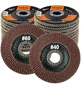 KSEIBI Grit 40 60 Flap Disc 4 1/2 Inch Grinding Wheel