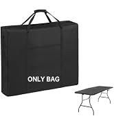 QYILUARE No Table | 4/6/8 Ft Folding Table Storage Bag,Water-Resistant Heavy Duty Large Carrying ...