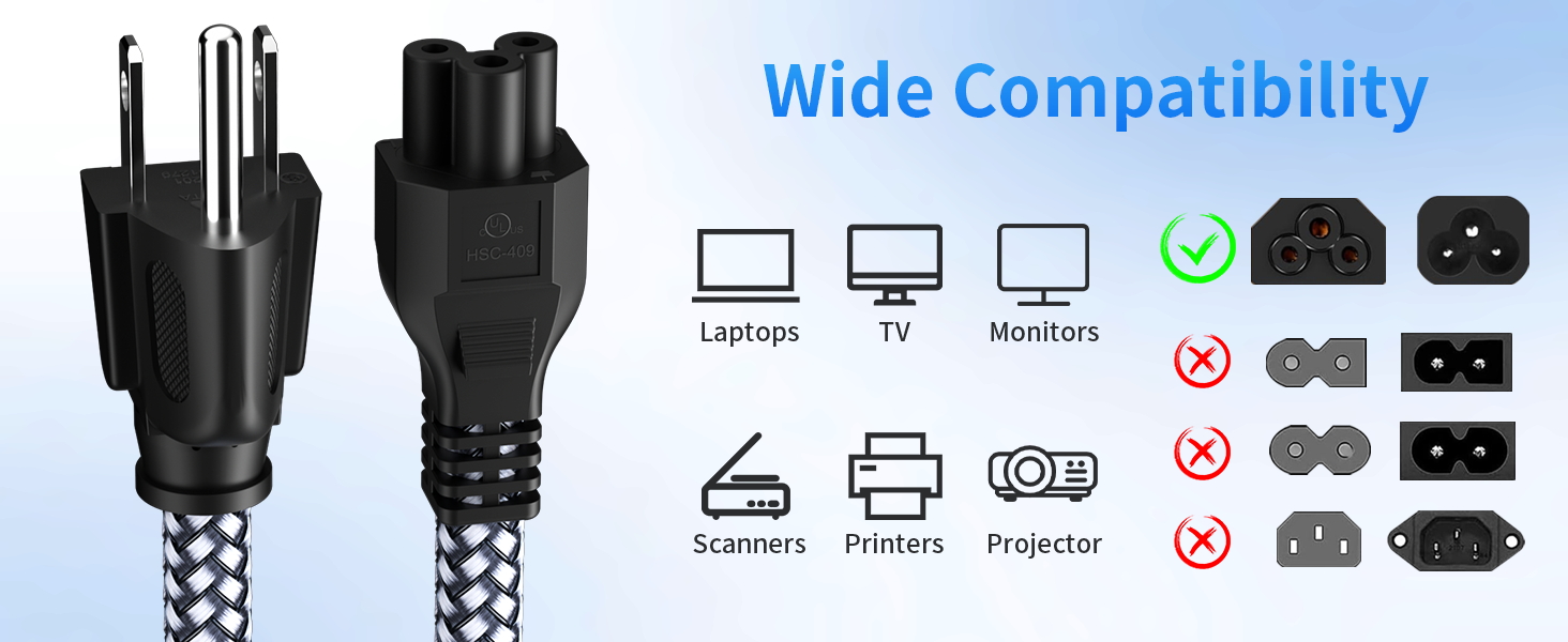 3 Prong Power Cable