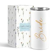 Ugiftcorner Bride Gifts Wedding Engagement Gifts for Bride Stainless Steel Skinny Insulated Tumbl...