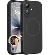 Miracase Silicone & Magnetic for iPhone 17 Case, Black | Compatible with MagSafe, Silicone Camera...