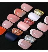 Teenitor Short Press on Nails, 312pcs French Nail Manicure Kit, False Nails with Design, French T...