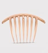 Parcelona French Twist 7 Teeth Large 4" Celluloid Set of 2 Flexible Durable Side Hair Comb No Sli...