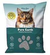 Kitty Poo Club Pure Earth Unscented Clumping Clay Cat Litter, 15 lbs, Ultra Clumping, Low Dust, 3...