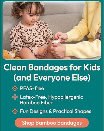 FEBU PFAS free bamboo bandages