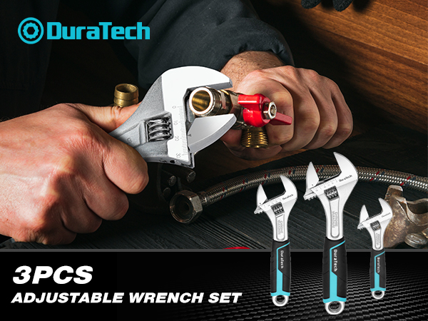 3pcs adjustable wrench set