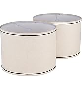 Lamp shades Set of 2,Drum Lampshades 13"x13" x 10" High, Medium Lampshades for Table Lamps Floor ...