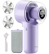 coldSky Fabric Shaver, ?? ???? ?? Lint Remover with Brush, 1200mAh Sweater Shaver with Digital Di...