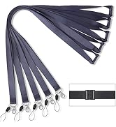 ID Lanyards Black for id Badges Holder Black Safety Breakaway Lanyards for Keys Women Men Cruise ...