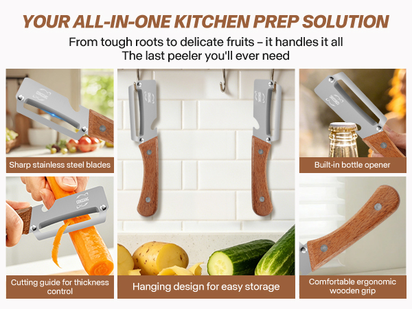 multifunctional vegetable peeler