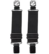 GARGOYLE BELLS Adjustable Boot Clips for Motorcycle Riding, Black Boot Straps Elastic Pant Keeper...