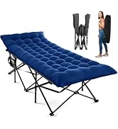 JEAREY Camping Cot for Sleeping 32" Extra Wide, Heavy-Duty 1200D Oxford XXL Foliding Cots for Adu...