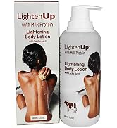 LightenUp, Lactic Acid Lotion | 13.5 Fl oz / 400ml | AHA Body Cream | Fade Dark Spots on Body, Kn...
