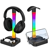 Tascaquin Headphone Stand with Charger,Gaming Headset stand with RGB Light Mode,For Airpod Max St...