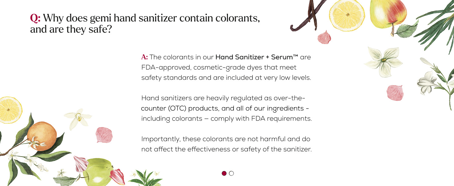 cgemi hand sanitizer colorants are safe and fda approved