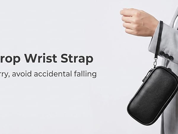 Leather wrist strap