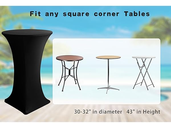 high top cocktail tablelcoth
