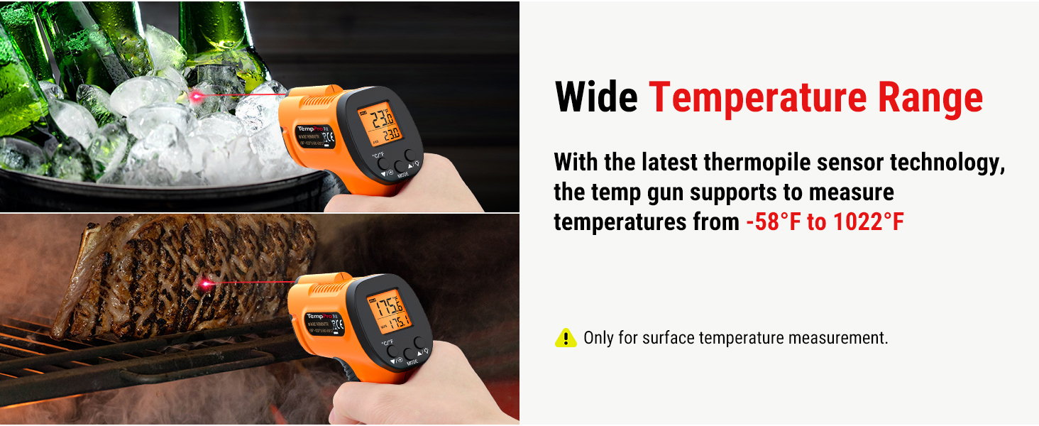 unique cooking gadgets temp gun thermometer temperature gun for cooking