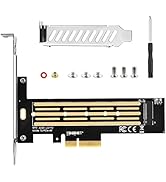 ELUTENG M.2 to PCIe Adapter NVME AHCI SSD to PCI Express 3.0 Compatible with X4, X8, X16 PCI-e In...