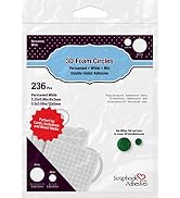 Scrapbook Adhesives by 3L 3D Foam Circles Mixed Variety, Pack of 236, White