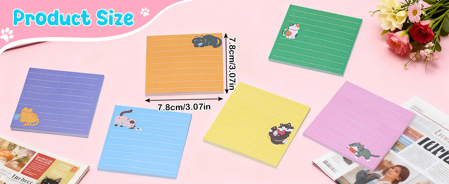 cat sticky notes