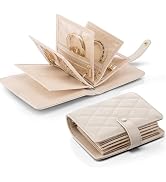 Vlando Travel Jewelry Organizer Case,Portable Jewelry Organizers Storage Book Ring Binder with Cl...