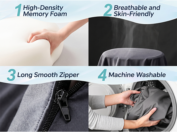 back and seat cushion for office chair