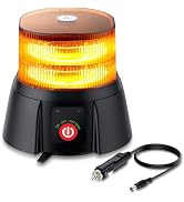 EYPINS Rotating Beacon Light, 72 LED Amber Rooftop Warning Light 12 Flash Modes Magnetic Emergenc...