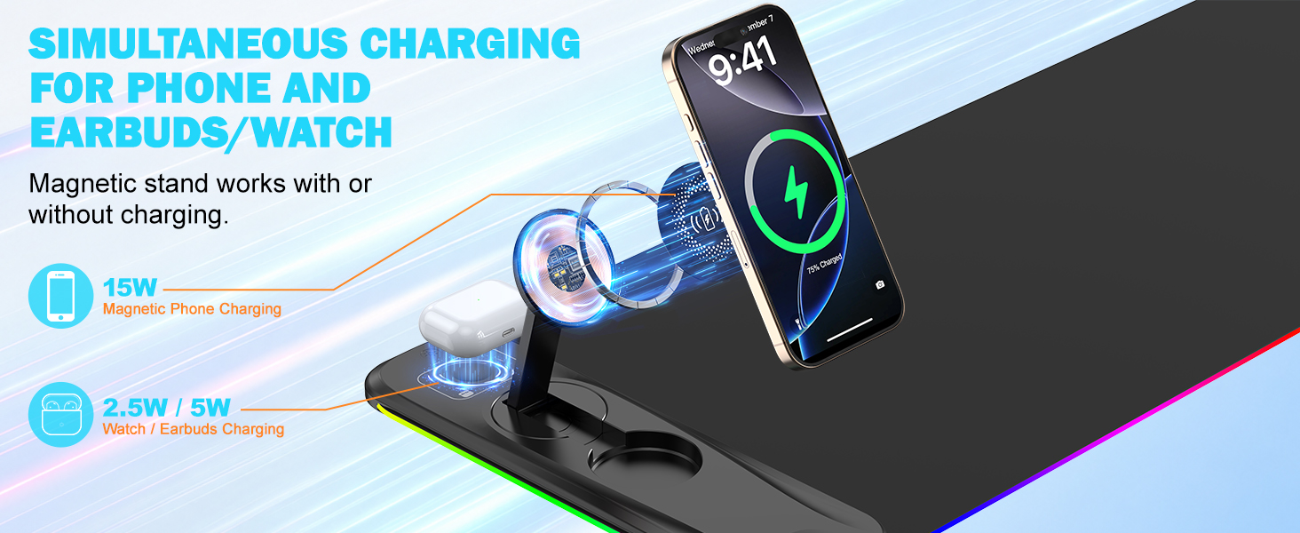 mouse pad wireless charging
