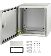 VEVOR NEMA Steel Enclosure 12×12×8,NEMA 4X Steel Electrical Box,IP66 Waterproof & Dustproof,Outdo...