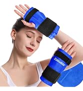 Wrist Hand Ice Pack Wrap 2 Pack-Reusable Gel Hot & Cold Therapy for Wrist Elbow Hand Pain Relief ...