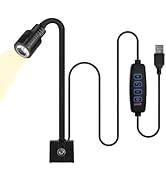 MiOYOOW Clip On Aquarium Light, Mini Dimmable LED Aquarium Light Adjustable Fish Tank Spotlight f...