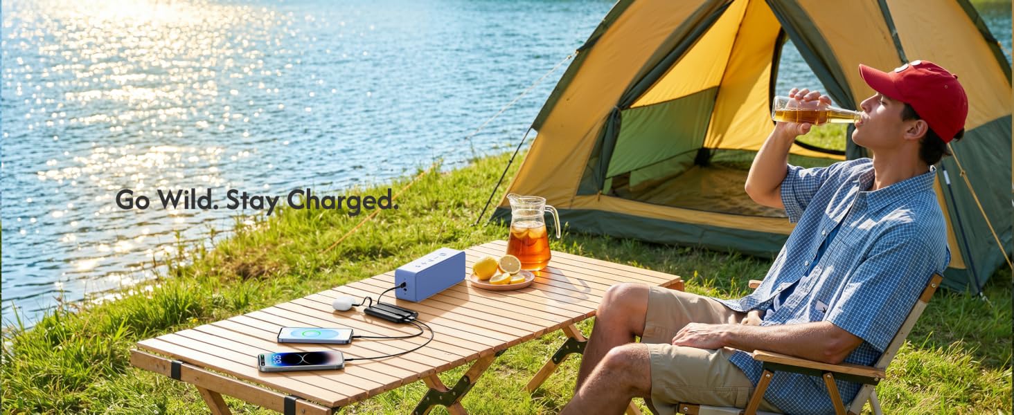 A great gift for campers! This portable phone charger reliably powers your phone and essential gear