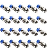 TLS.Eagle RG6 Compression F Type Straight Antenna Cable Connector Coax Adapter Pack of 20