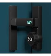 VIDYSUFYR Password Sliding Door Lock, 90 Degree Flip Combination Cabinet Locks, Barn Door Lock La...