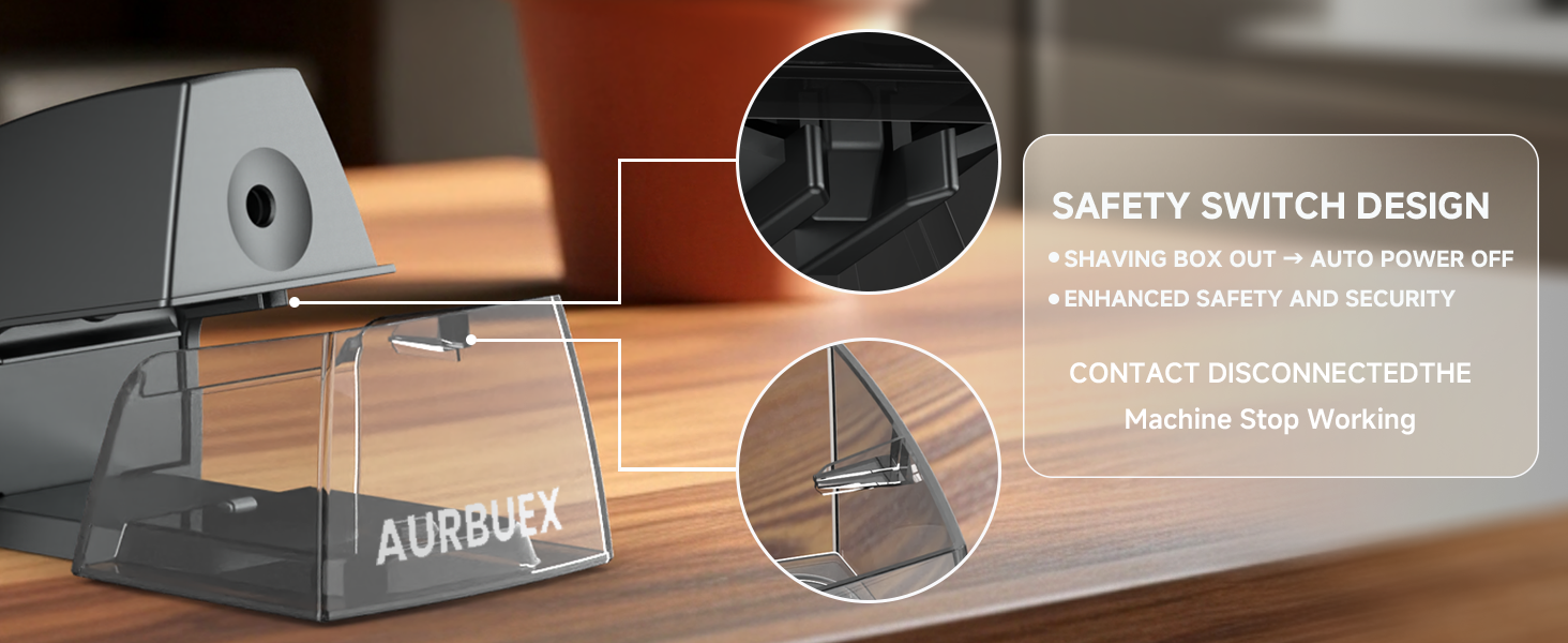Safe pencil sharpener