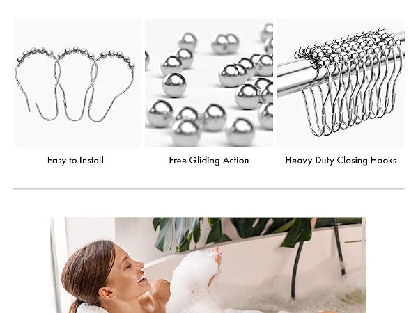 shower curtain hooks